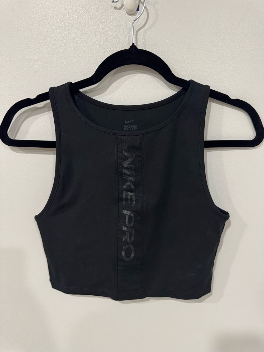 Nike Black Nike Pro Crop Tank Top